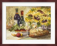 Wine & Sunflowers Fine Art Print