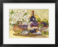 Wine & Daisies Framed Print