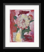 Magenta Flower Collage II Framed Print