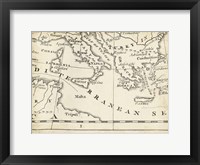Map of Europe Grid VIII Fine Art Print