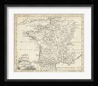 Map of France Fine Art Print
