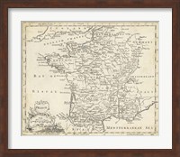 Map of France Fine Art Print