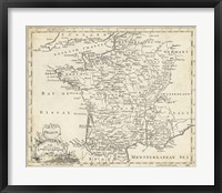 Map of France Fine Art Print
