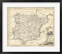 Map of Spain Fine Art Print