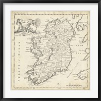 Map of Ireland Fine Art Print