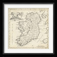 Map of Ireland Fine Art Print
