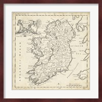 Map of Ireland Fine Art Print