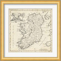 Map of Ireland Fine Art Print