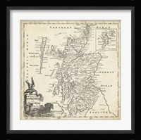 Map of Scotland Fine Art Print