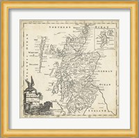 Map of Scotland Fine Art Print