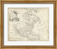 Map of North America Fine Art Print