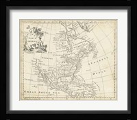 Map of North America Fine Art Print