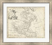 Map of North America Fine Art Print