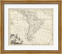 Map of South America Fine Art Print