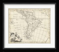 Map of South America Fine Art Print