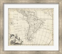 Map of South America Fine Art Print