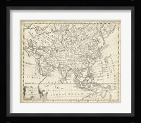 Map of Asia Fine Art Print