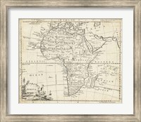 Map of Africa Fine Art Print