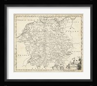 Map of Germany Fine Art Print