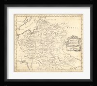 Map of Poland Fine Art Print