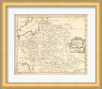 Map of Poland Fine Art Print