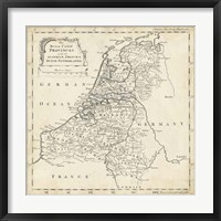 Map of Netherlands Fine Art Print