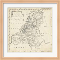 Map of Netherlands Fine Art Print