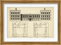 Elevation & Plan for Castle Abby Fine Art Print