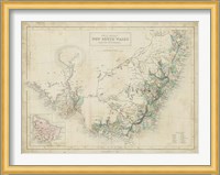Map of New South Wales Fine Art Print