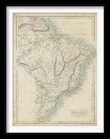 Map of Brazil Fine Art Print