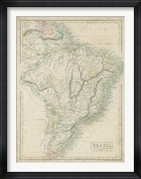 Map of Brazil Fine Art Print