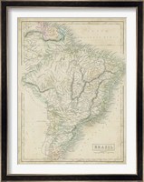 Map of Brazil Fine Art Print