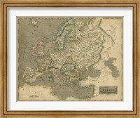 Thomson's Map of Europe Fine Art Print