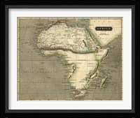 Thomson's Map of Africa Fine Art Print