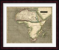 Thomson's Map of Africa Fine Art Print