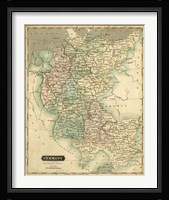 Thomson's Map of Germany Fine Art Print