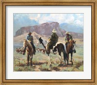Three Cowboys Fine Art Print