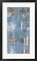 Harlequin Blue I Framed Print