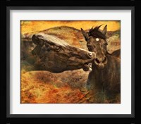Kissing Horses I Framed Print