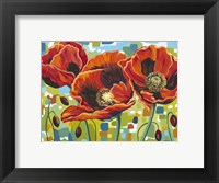 Vivid Poppies III Fine Art Print
