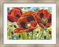 Vivid Poppies III Fine Art Print