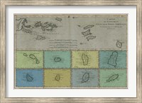 Map of the Greater & Lesser Antilles Fine Art Print