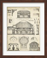 Vintage Architect's Plan III Fine Art Print