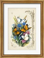 Victorian Butterfly Garden I Fine Art Print