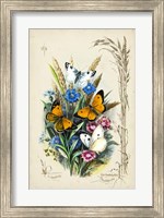 Victorian Butterfly Garden I Fine Art Print