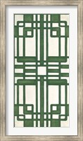 Non-Embellished Emerald Deco Panel II Fine Art Print