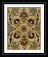Golden Suzani I Framed Print