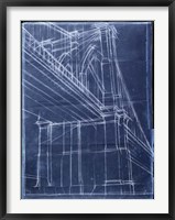 Bridge Blueprint II Framed Print