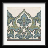 Non-Embellished Persian Frieze I Framed Print