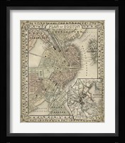 Plan of Boston Fine Art Print